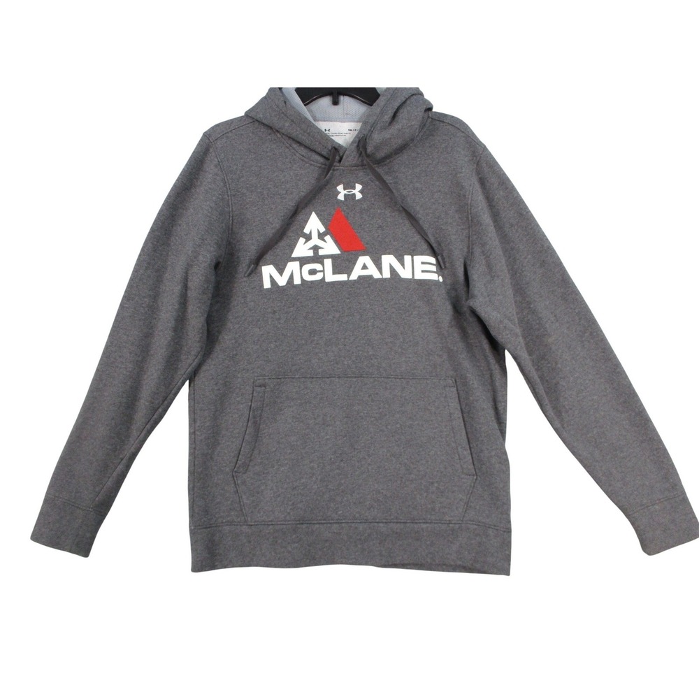 Under‎ Armour McLane Graphic Hoodie Mens Small Gray Fleece Pullover Sweatshirt
